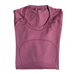 Lululemon Swiftly Tech Long Sleeve Crew (Plum / Merlot) - Size 8